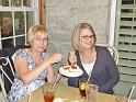 Judy & Beth enjoy a creme brulee